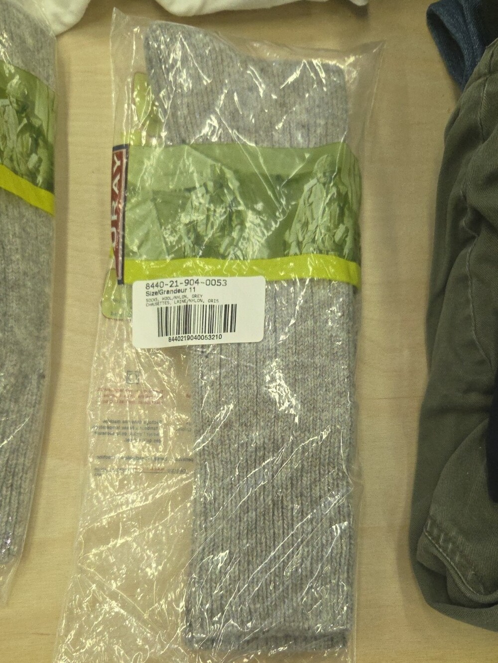 Classic Gray Crew Socks - Unbranded